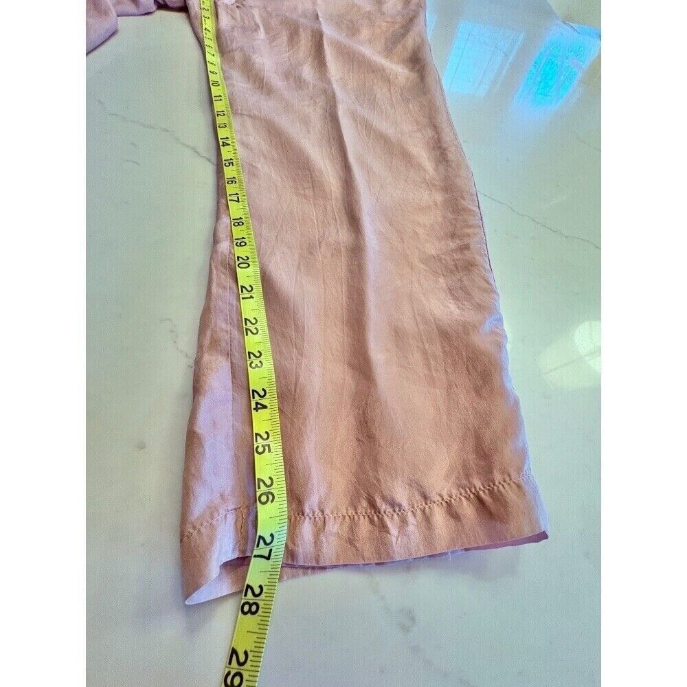 MAURADA Vntg 90's Y2K 100% Silk Pink Tracksuit, Quilted Jacket & Pants Set SZ XL - Picture 14 of 16